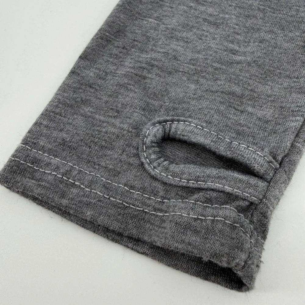 Girls Small Gray Cozy Long Sleeve Thumb‎ Hole Top NWT Soft Stretch Casual Tee